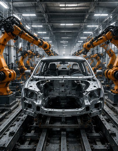 Automotive assembly line using Varth fasteners